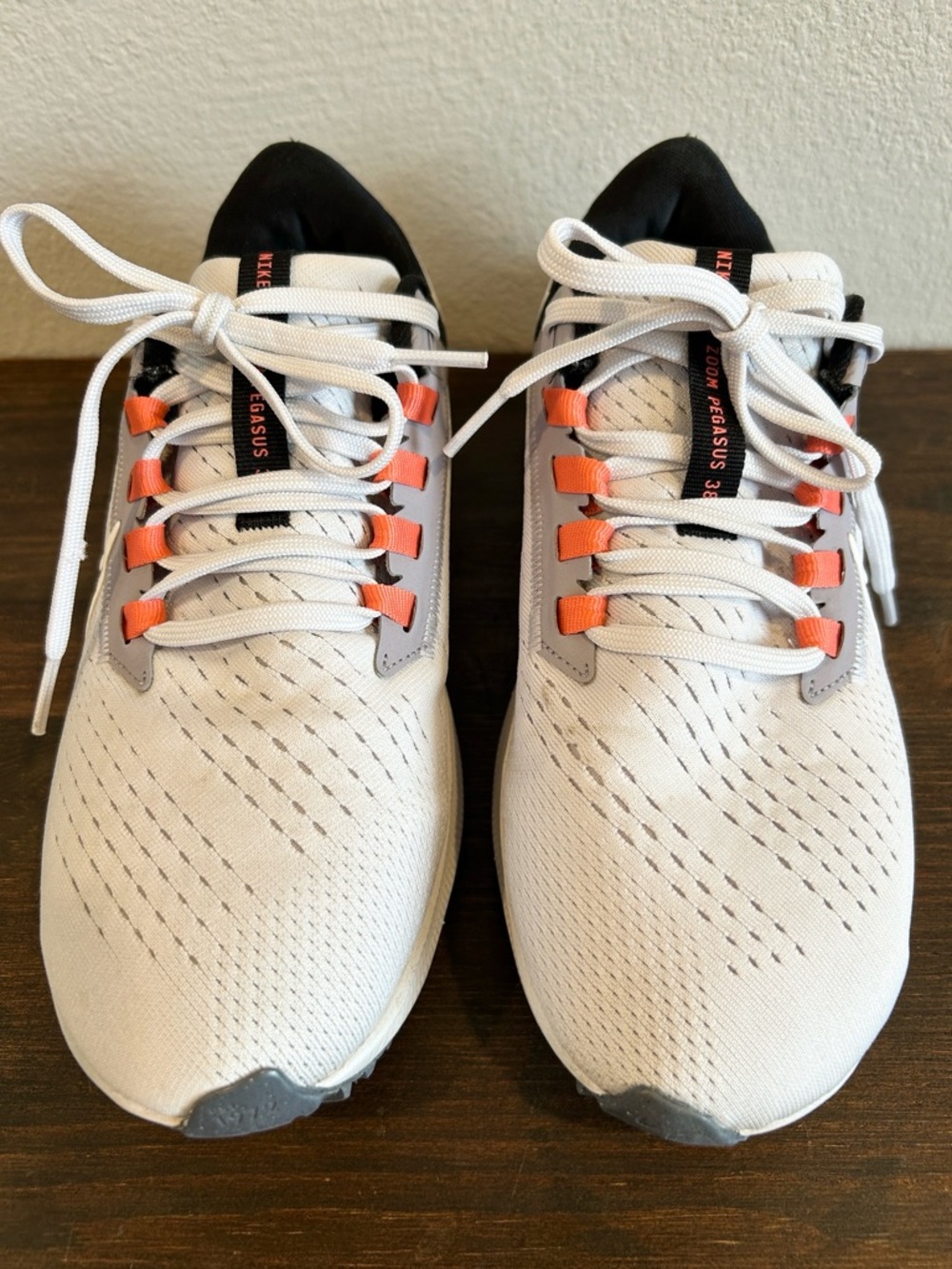 Nike Air Zoom Pegasus Running Shoes with Black & Coral Accents - Picture 2 of 4